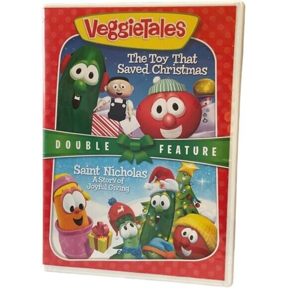 VeggieTales Double Feature DVD The Toy That Saved Christmas Saint Nicholas - Picture 1 of 5